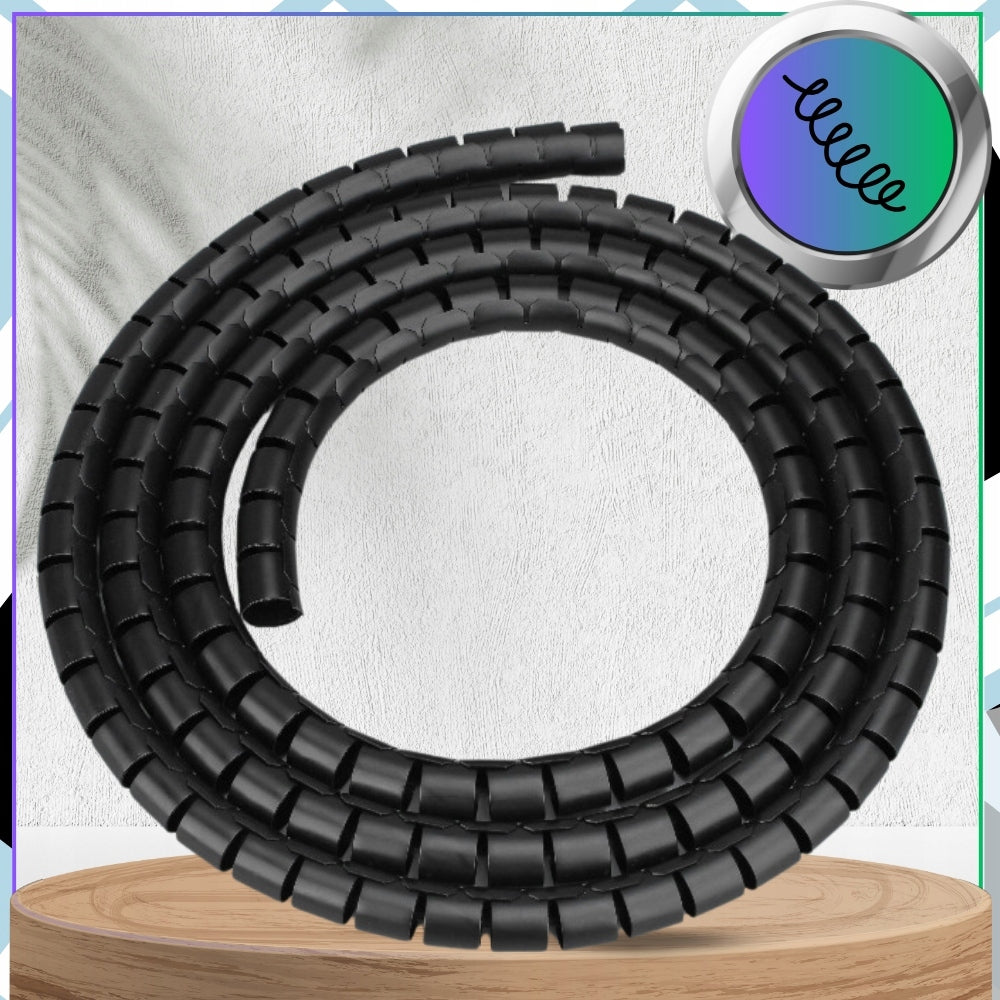 SPIRAL MASKING COVER BRAID CABLE ORGANIZER PESZEL 22mm 5M Model Organizer do Kabli na Kable Maskownica na Biurko