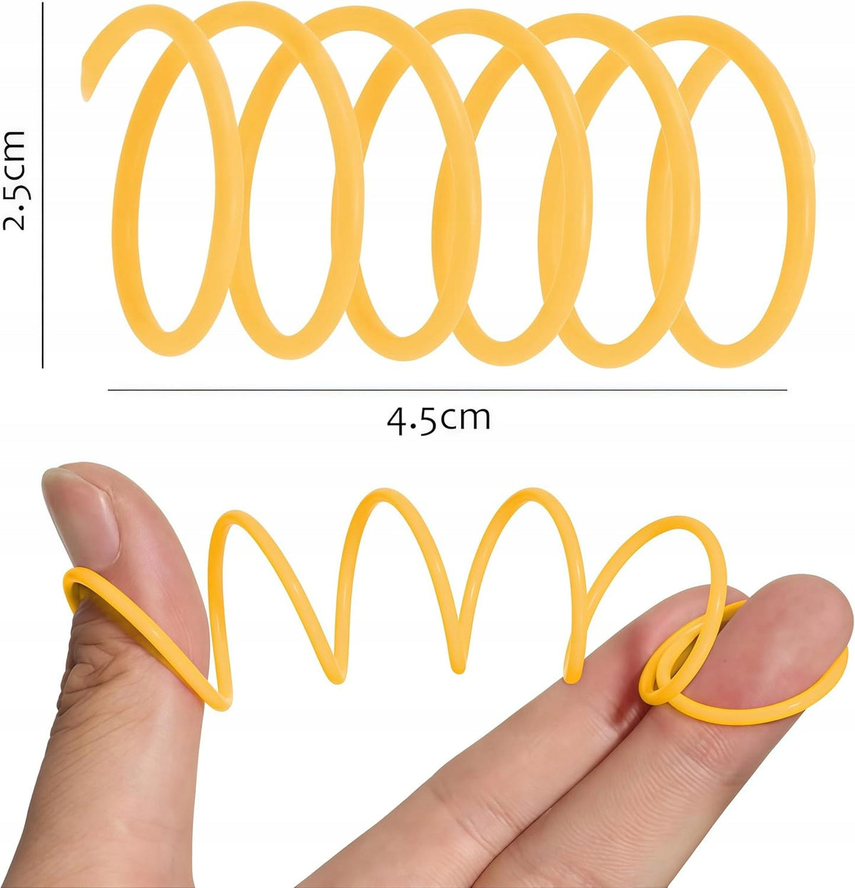 SPIRAL RINGS FOR CATS 100 PCS TOY COLORFUL SPRING 4,5 CM Brand no brand
