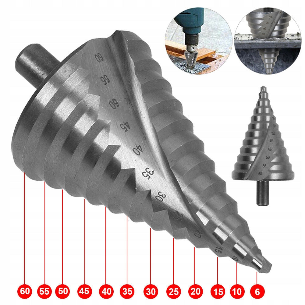 SPIRAL STEP DRILL BIT FOR METAL 6-60 mm SOLID STRONG RICHMANN Brand no brand