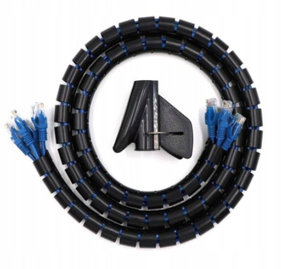 SPIRAL WRAP CABLE GRILLE OPEN 12mm 5mb WIRE BRAID COVER Brand 4Makers