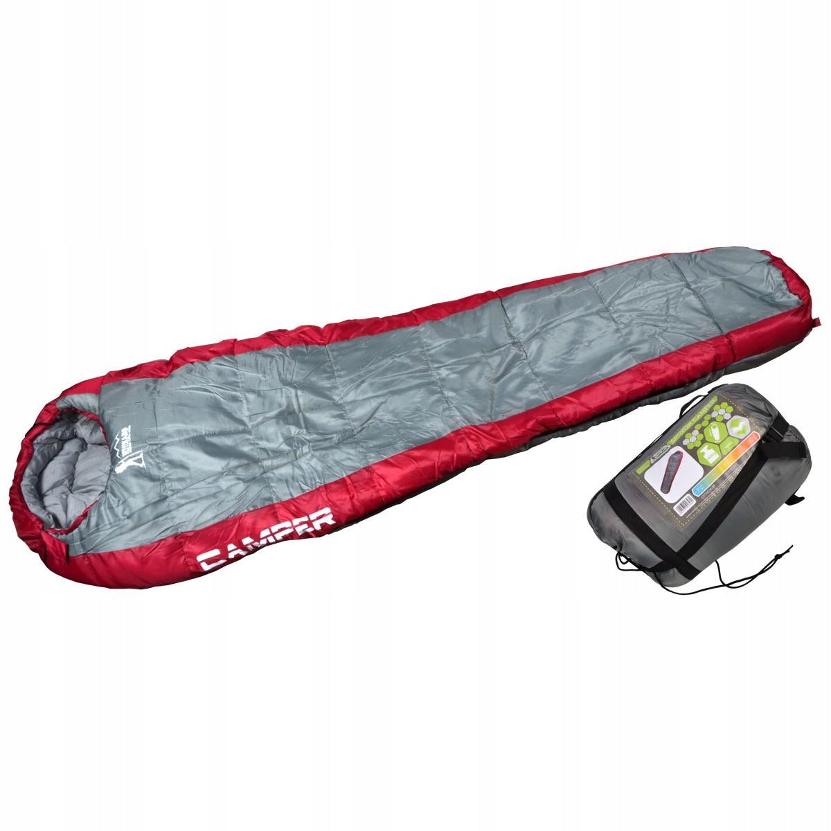 Schlafsack Royokamp Camper, einzeln, grau 