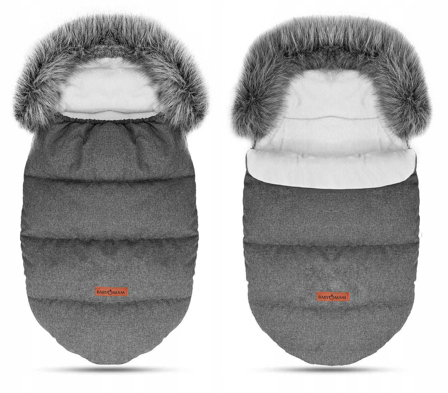 Winterschlafsack für Baby Babymom, grau 