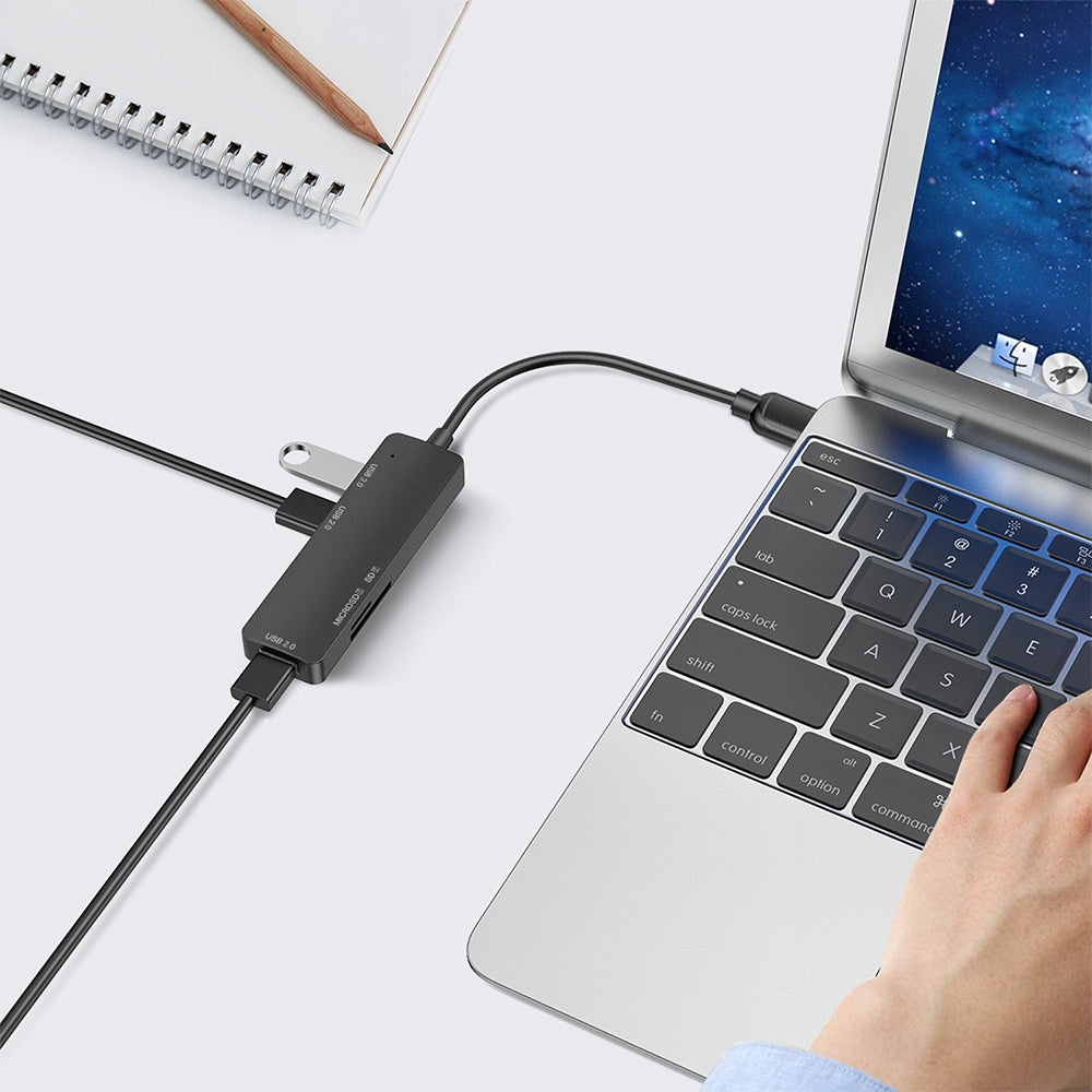 SPLITTER ADAPTER HUB ADAPTER USB USB-C CARD READER FOR MACBOOK PC Packaging status original