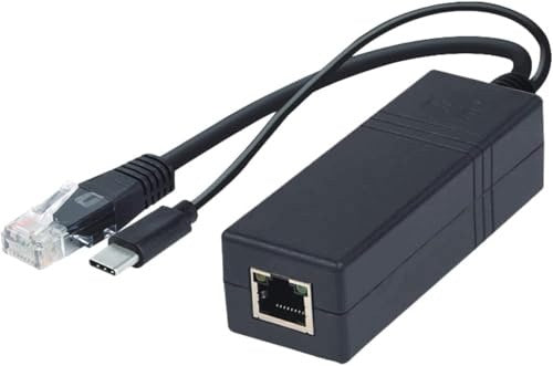 SPLITTER POE USB C 5V 2.5A GIGABIT 802.3AF AC ADAPTER for Home Medical device no