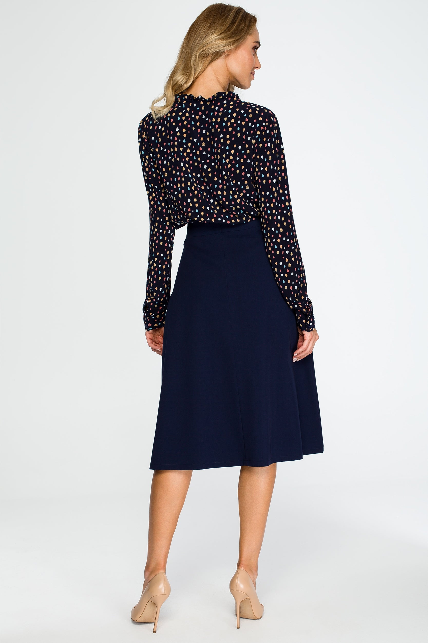 Sijonas moterims Style S133, mėlynas