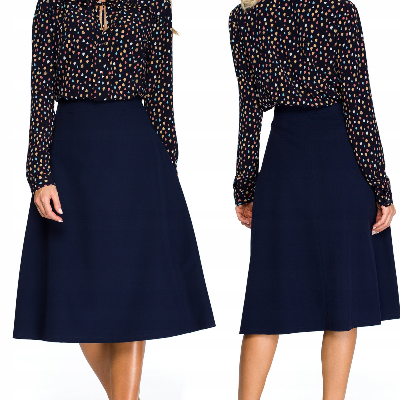 Sijonas moterims Style S133, mėlynas