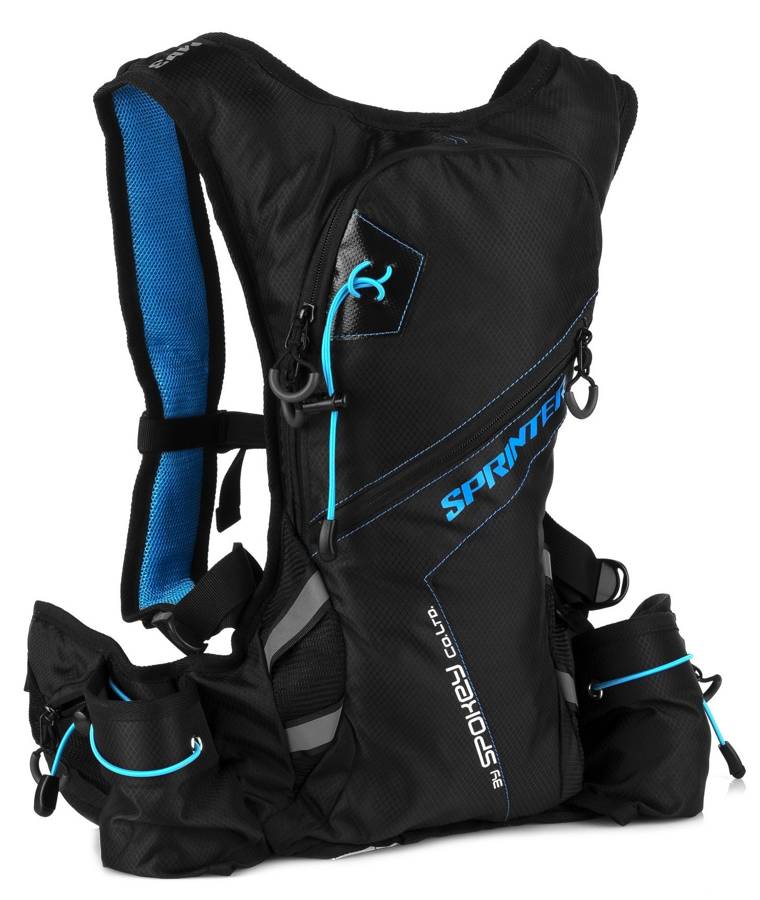Fahrradrucksack Spokey Sprinter, dunkelgrau/blau 