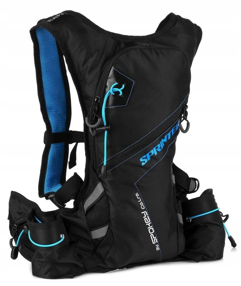 Fahrradrucksack Spokey Sprinter, dunkelgrau/blau 