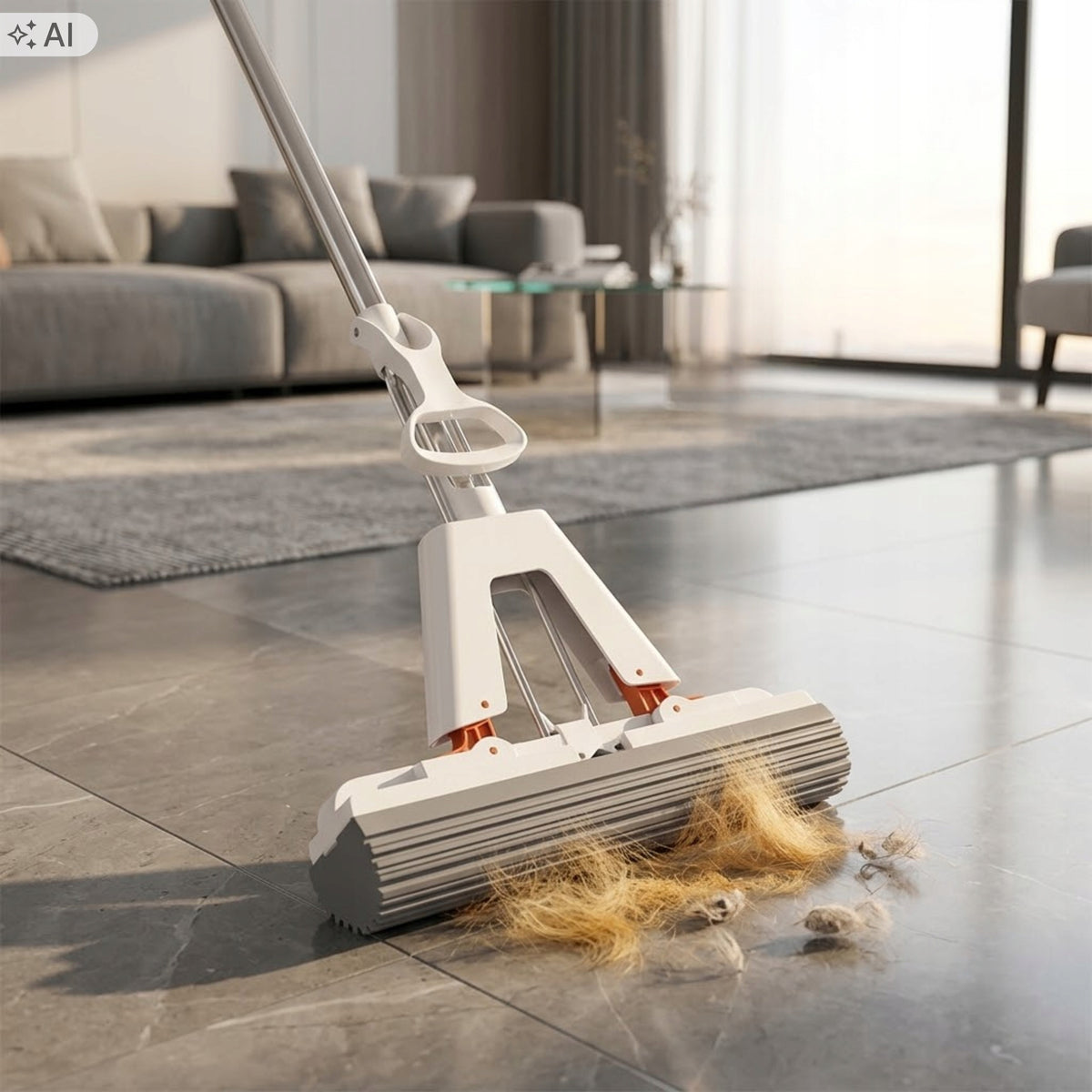 SPONGE MOP FOR FLOORS TELESCOPIC SQUEEZER PULLER SUPER ABSORBENT Manufacturer code 05070059482