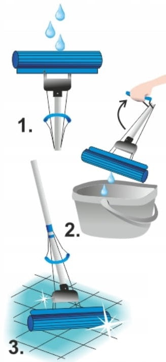 SPONGE MOP TERRACE FLOOR SQUEEZER SPONGE WASHABLE TELESCOPIC Manufacturer code ADG.4081120