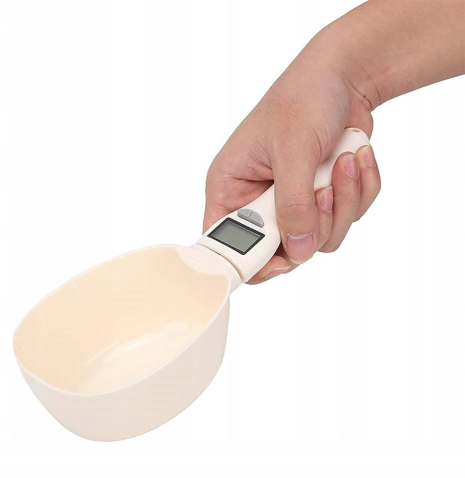 SPOON WEIGHT WITH MEASURING CUP FOR FOOD PORTABLE FOR DOG CAT LCD ANIMALS 800g Packaging status original