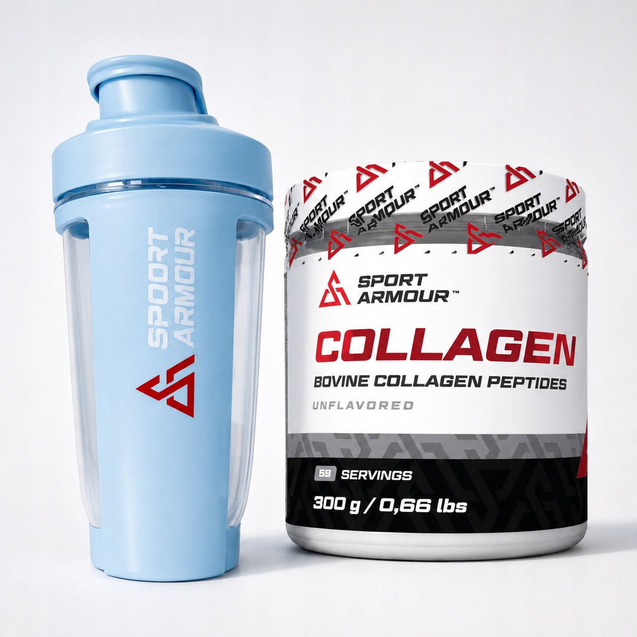 SPORT ARMOUR Beef Collagen 300g +SHAKER|Tasteless| Regeneration | Injuries