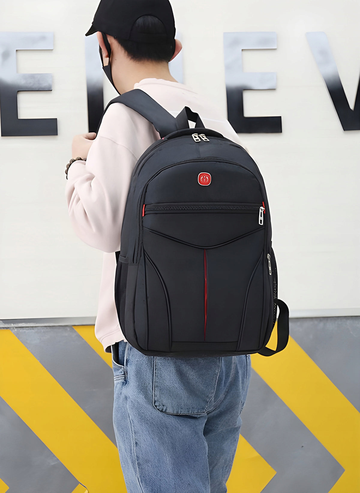SPORTS BACKPACK URBAN SCHOOL HIKING MEN'S WOMEN'S LAPTOP SCHOOL Manufacturer code PLECAK SPORTOWY SZKOLNY TURYSTYCZNY CZARNY