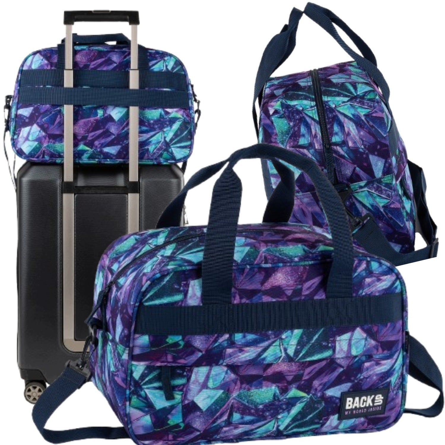 SPORTS BAG BACKUP 20L PURPLE BLUE CRYSTAL FOR TRAVEL POOL