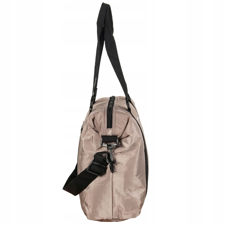 SPORTS BAG BEUNIQ BEIGE FITNESS TRAVEL GYM BAG FOR GIRLS Brand BeUniq
