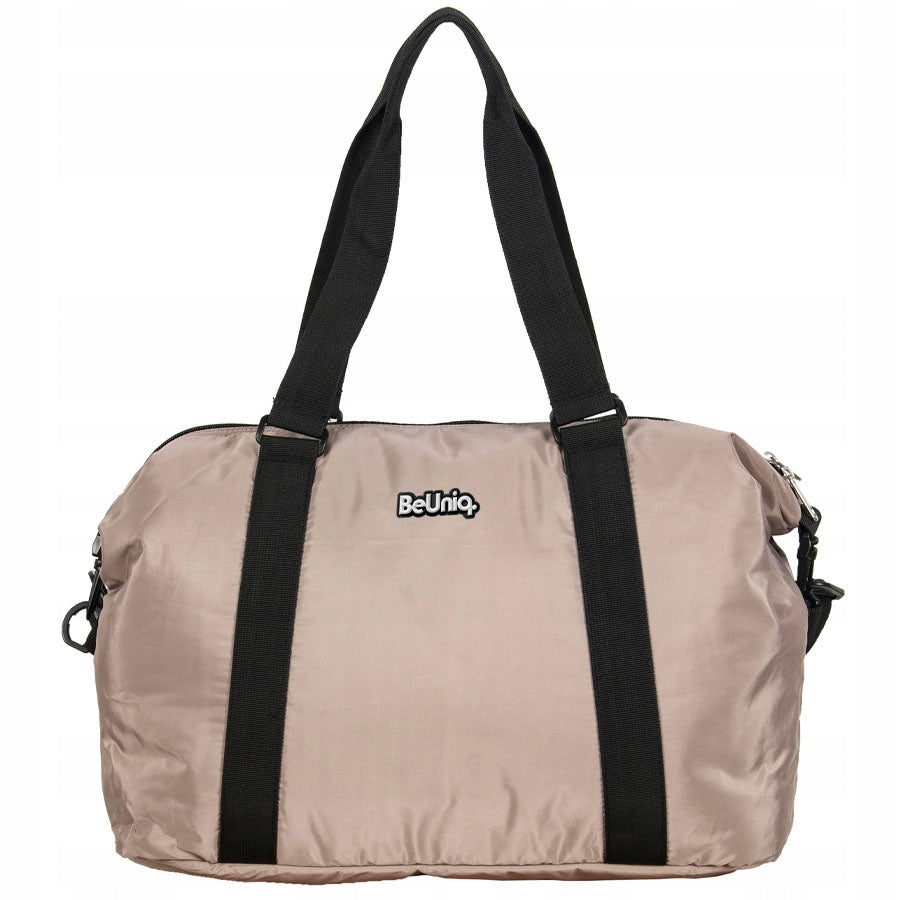 SPORTS BAG BEUNIQ BEIGE FITNESS TRAVEL GYM BAG FOR GIRLS