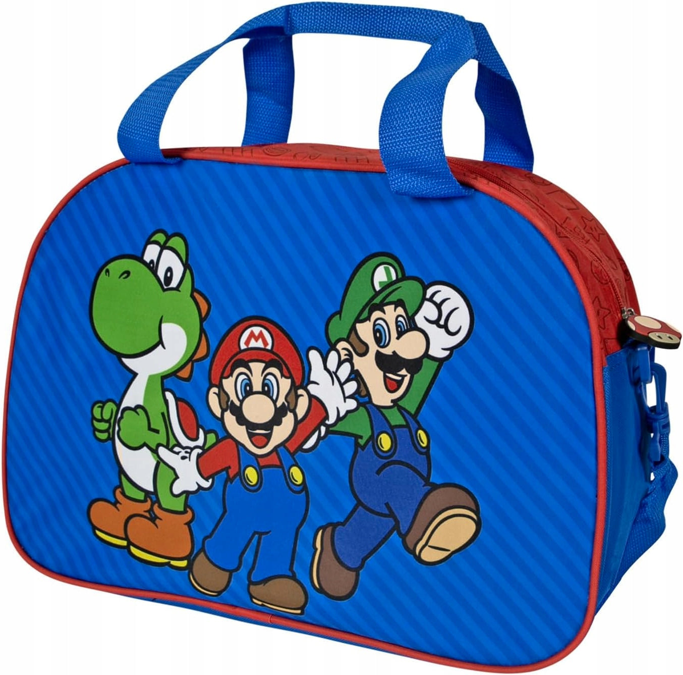 SPORTS BAG FOR CHILDREN 3 6 YEARS RED AND BLUE LIGHT WITH STRAP