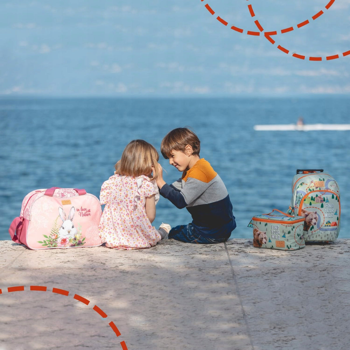 SPORTS BAG FOR CHILDREN FOR SCHOOL AND GYM WITH RPET 28X41,5X21CM Brand Perletti