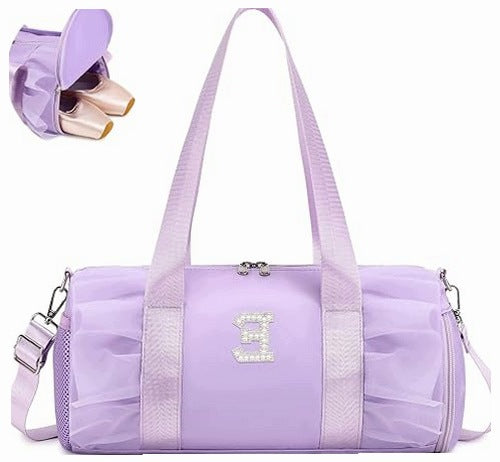 SPORTS BAG FOR GIRLS DANCE POOL PINK WITH WET PARTITION