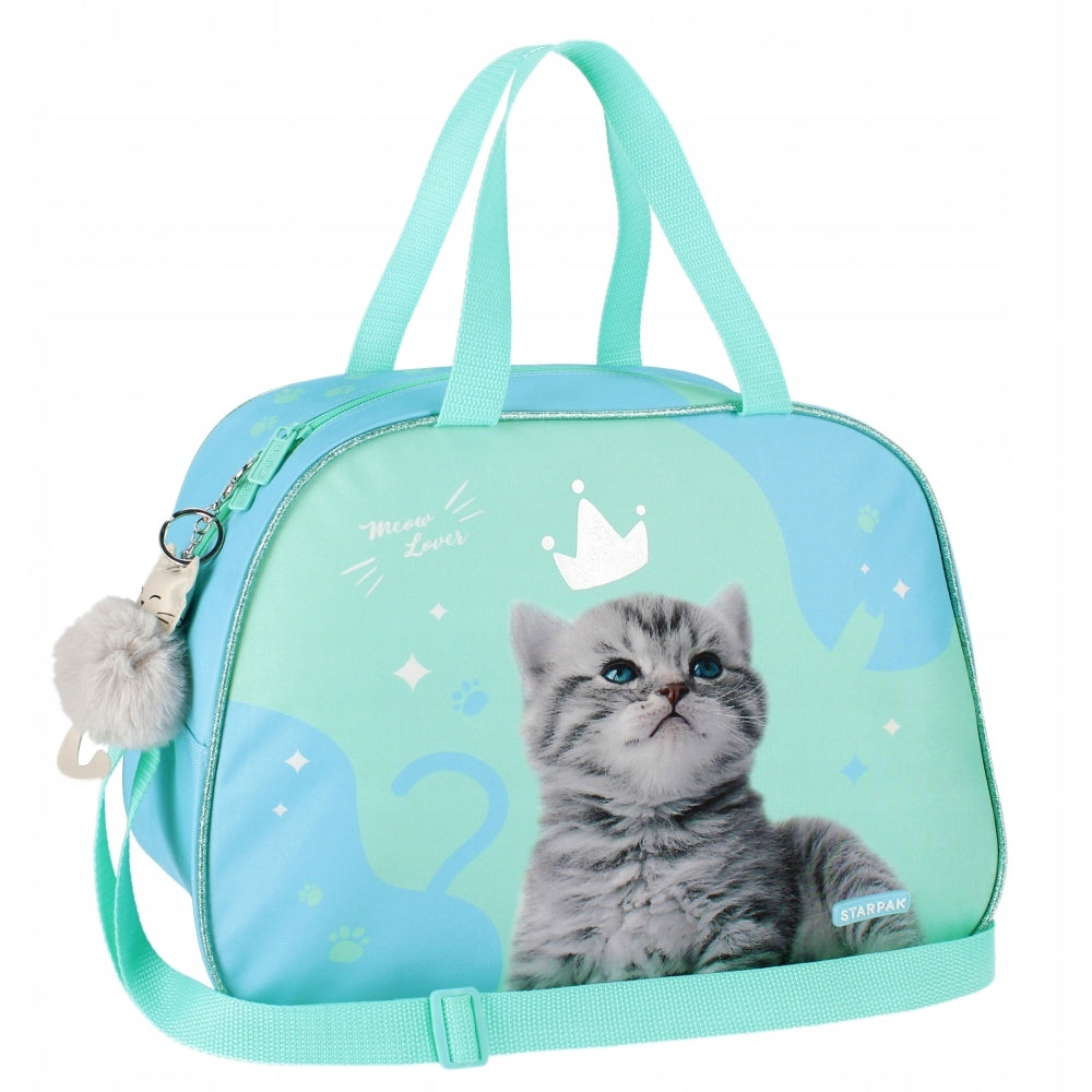 SPORTS BAG FOR GIRLS KITTY CAT KITTENS PHOTO STARPAK