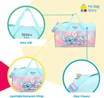 SPORTS BAG FOR GIRLS STITCH SCHOOL 40 CM ADJUSTABLE STRAP Color multicolor