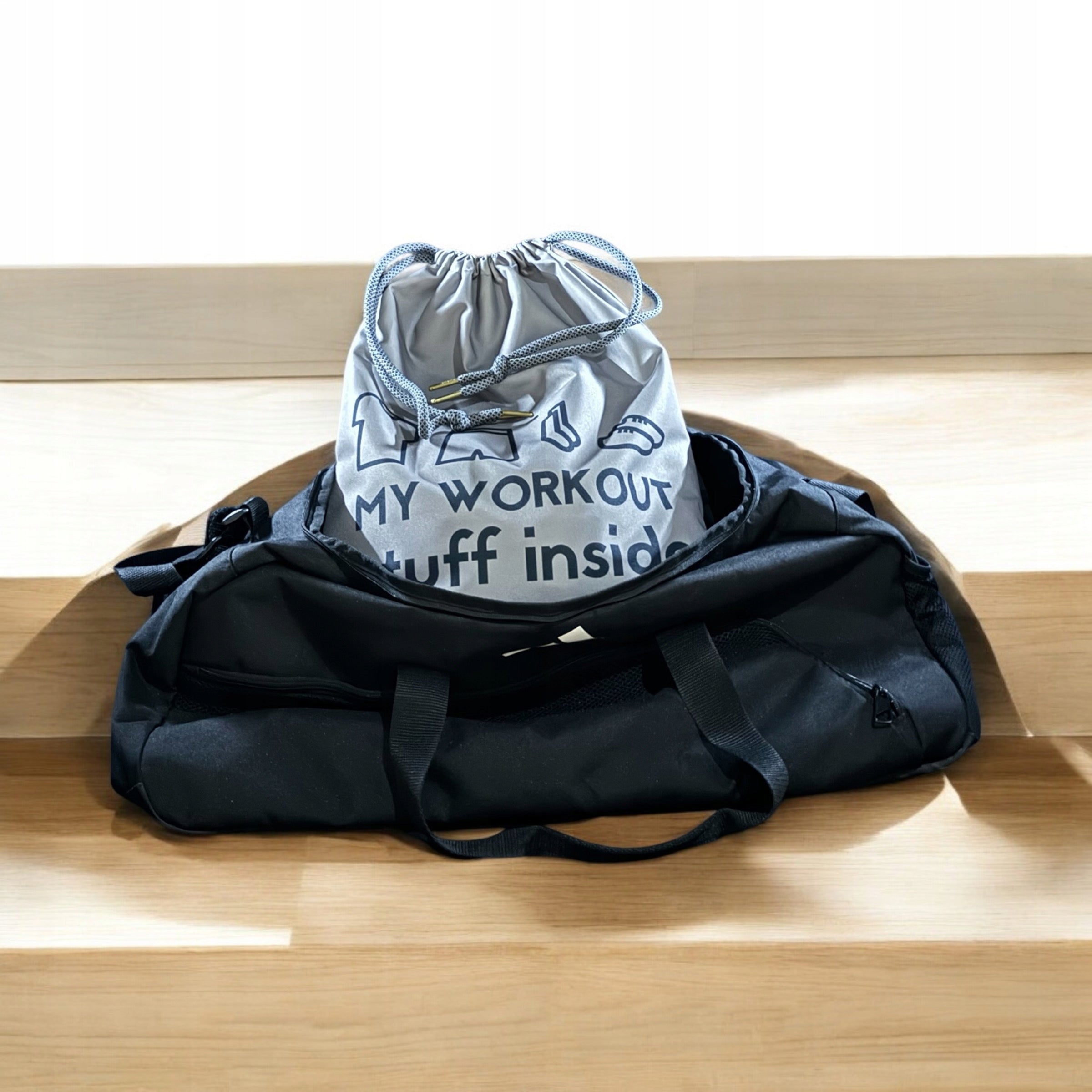 SPORTS BAG FOR SHOES AND CLOTHING, TRAINING, FITNESS, SPORT, ECO-FRIENDLY Packaging status original