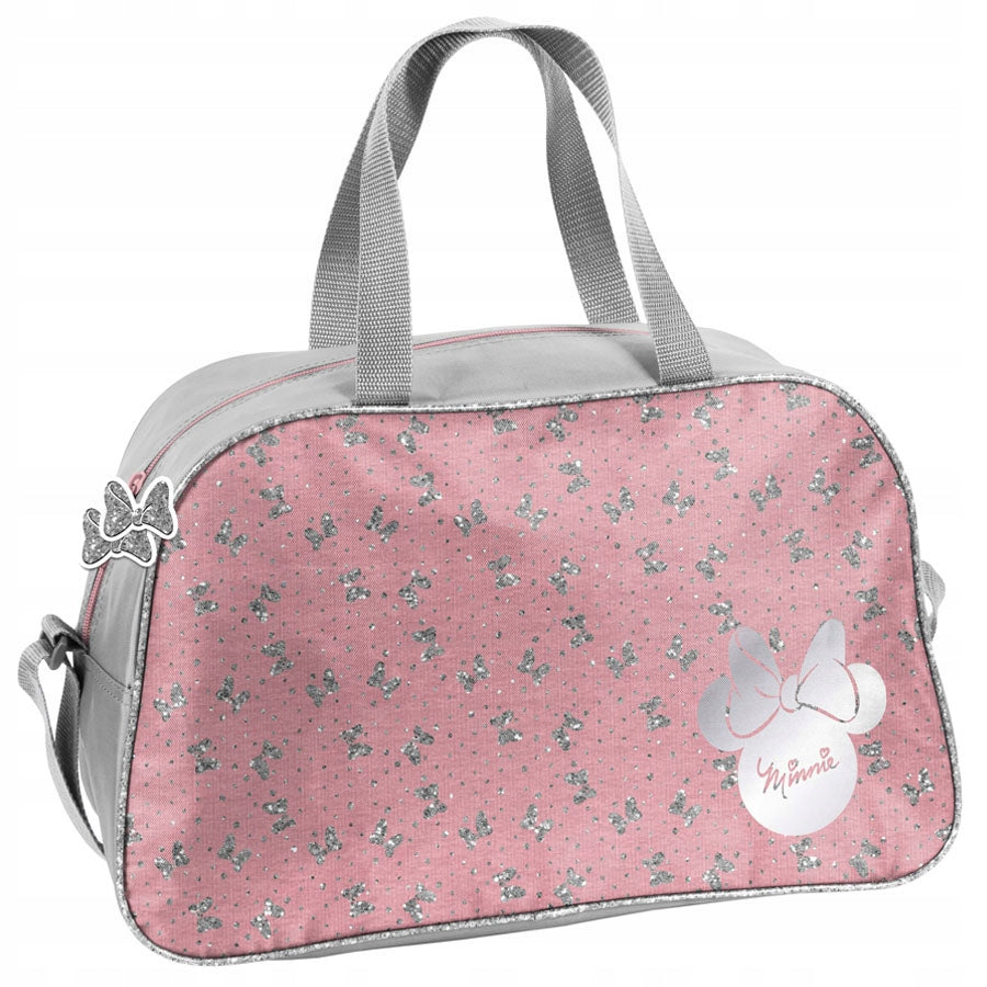 SPORTS BAG GLITTER MINNIE MOUSE DISNEY FOR GIRLS SWIMMING POOL TRAVEL