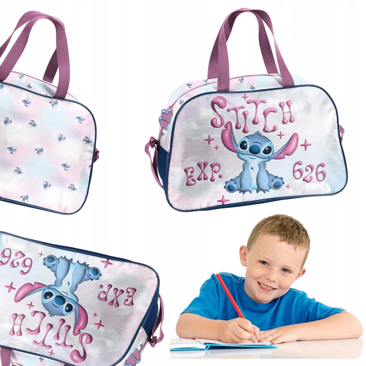SPORTS BAG PASO STITCH TRAVEL POOL GIRLS A4 40X25X15