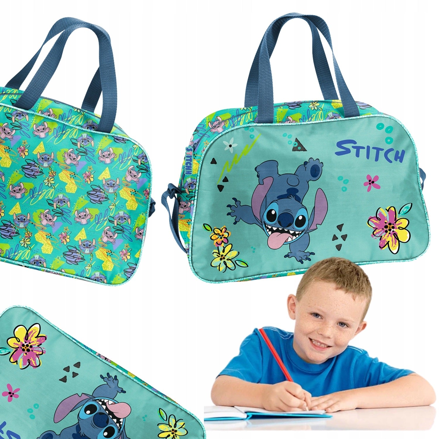 SPORTS BAG STITCH PASO SCHOOL POOL TRAVEL LILO AND STITCH DS25DD