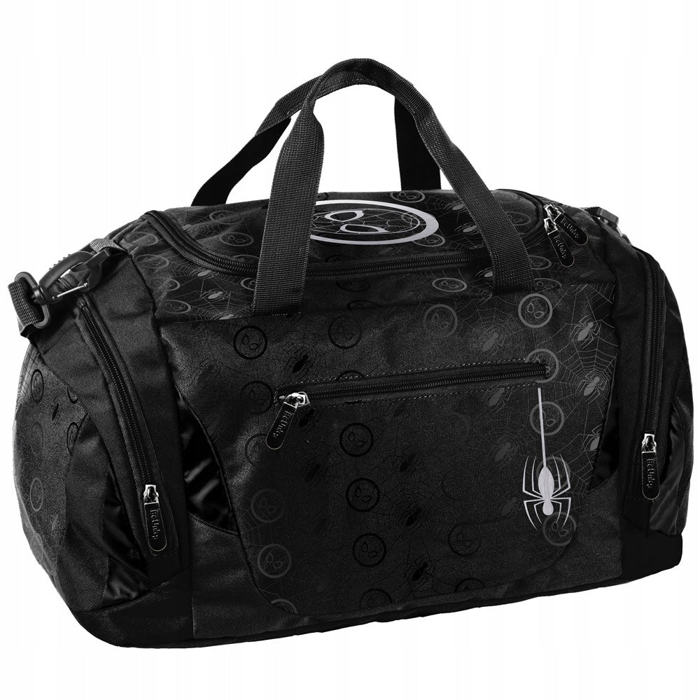 SPORTS BAG TRAVEL ZIPPER BLACK SPIDERMAN