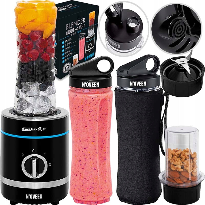 SPORTS BLENDER SMOOTHIE COCKTAIL MIXER + GRINDER