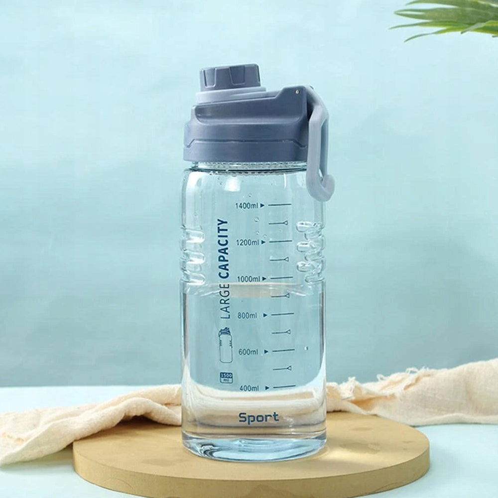 SPORTS BOTTLE 1500 ML WITH GRADUATION AND SILICONE SEAL BLUE BOTTLE Additional features dishwasher safe BPA-free