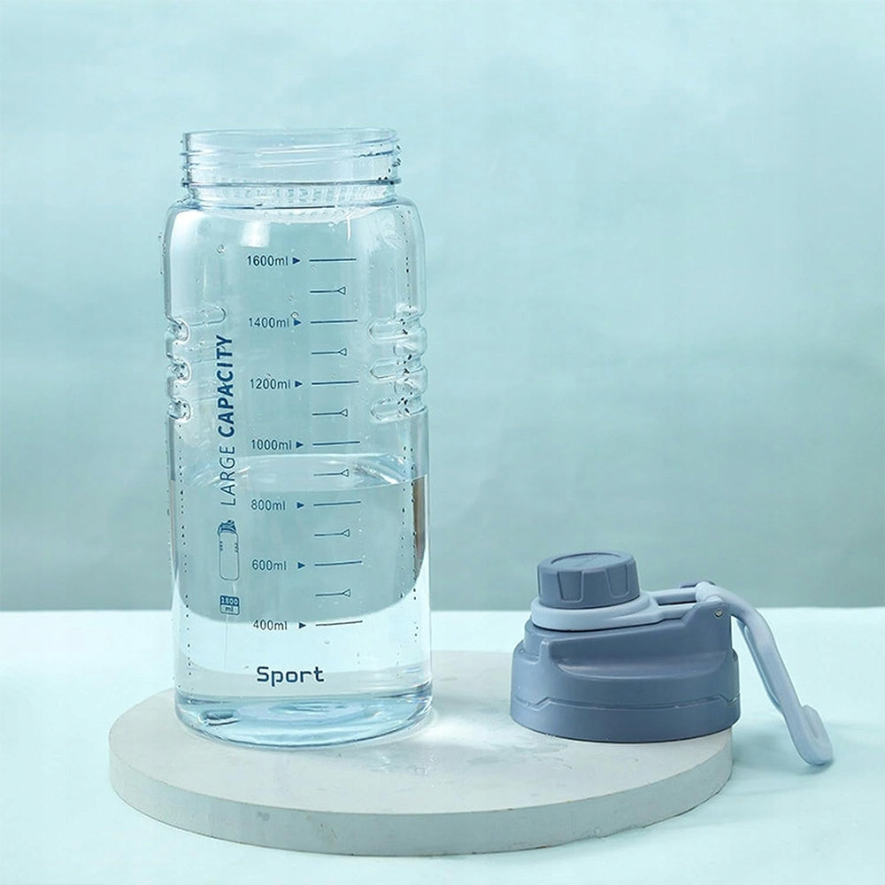 SPORTS BOTTLE 1500 ML WITH GRADUATION AND SILICONE SEAL BLUE BOTTLE Color blue