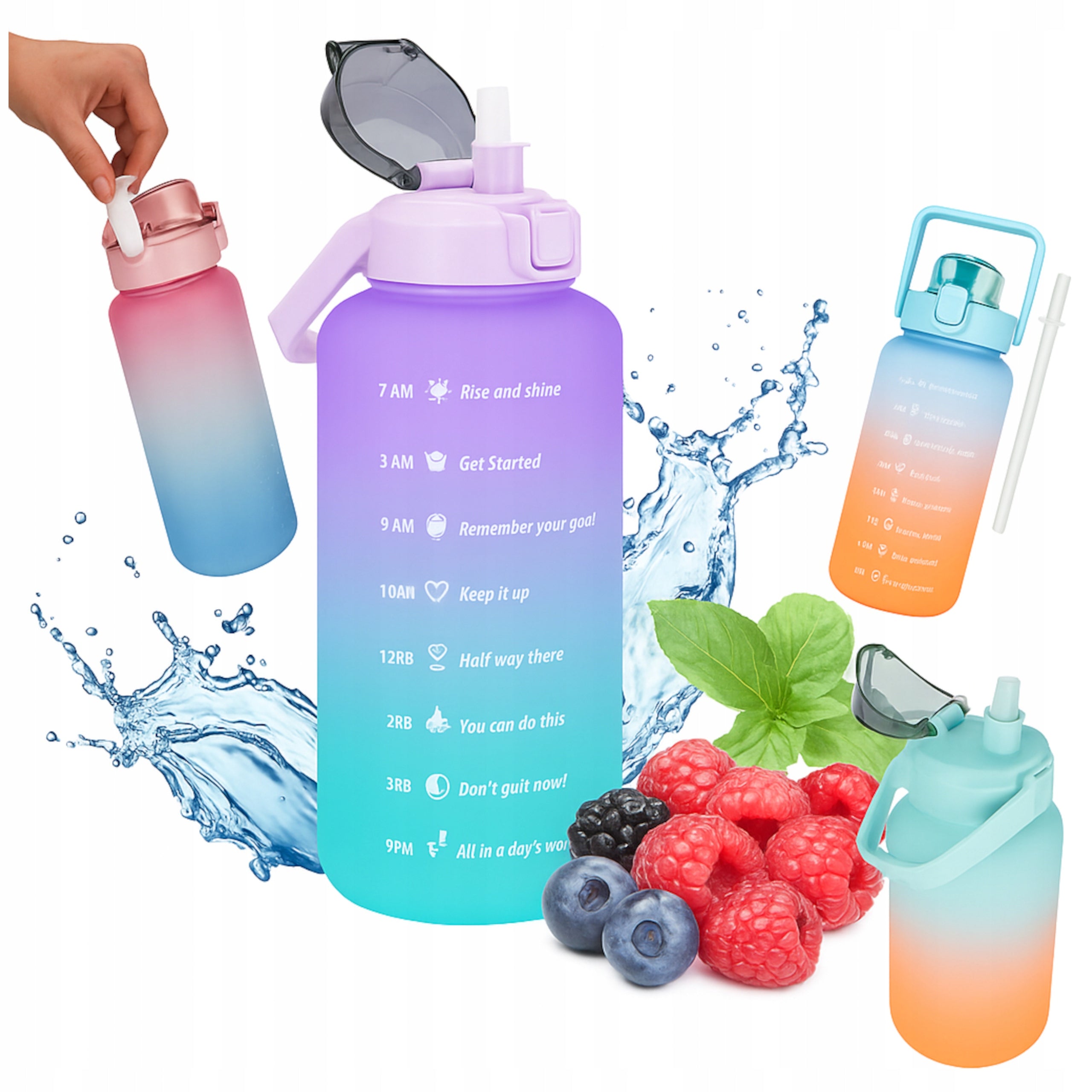 SPORTS BOTTLE SEALED WATER BOTTLE SOLID TRITANIUM 1,5 L