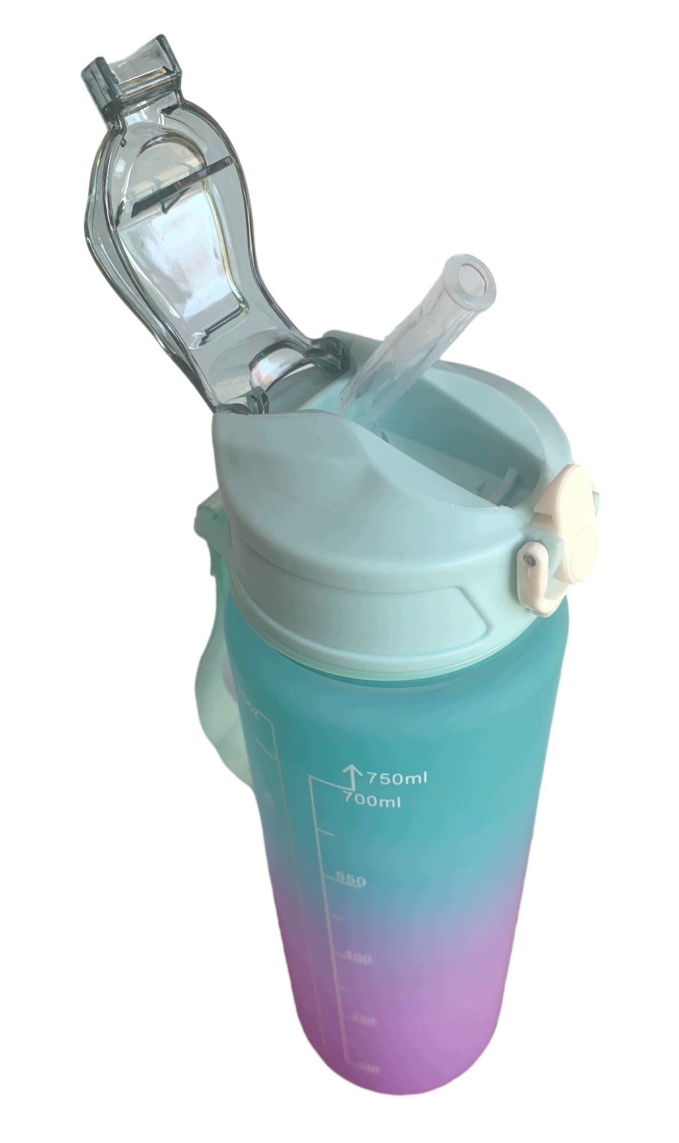 SPORTS BOTTLE WATER BOTTLE DRINKS 750ML LARGE WITH BPA FREE MOTIVATION Manufacturer code O1705