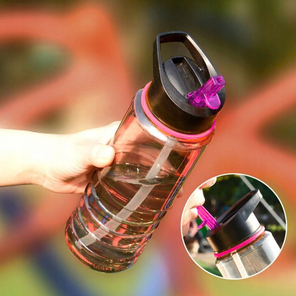 SPORTS BOTTLE WITH STRAW WATER BOTTLE TRITAN SEALED BPA FREE 750ML Manufacturer code chiay9Area