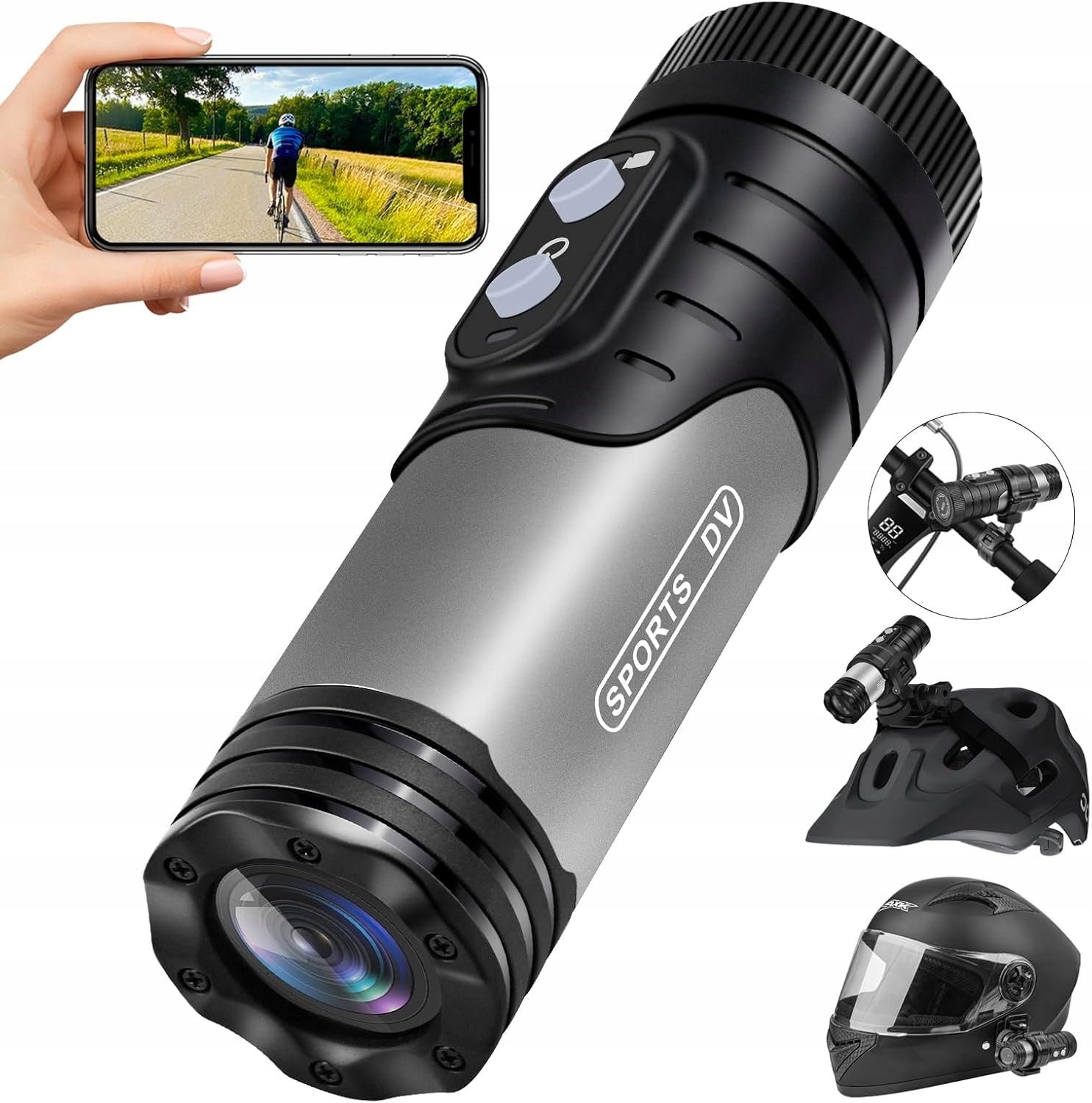 SPORTS CAMERA 1080P HD WiFi for CYCLING CLIMBING 120° Nisanuki
