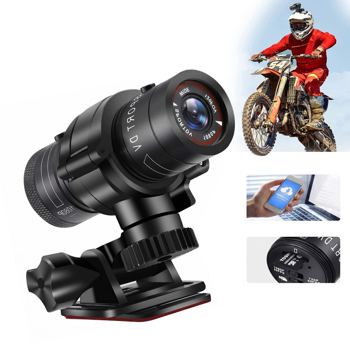 SPORTS CAMERA 1080P ULTRA WATERPROOF