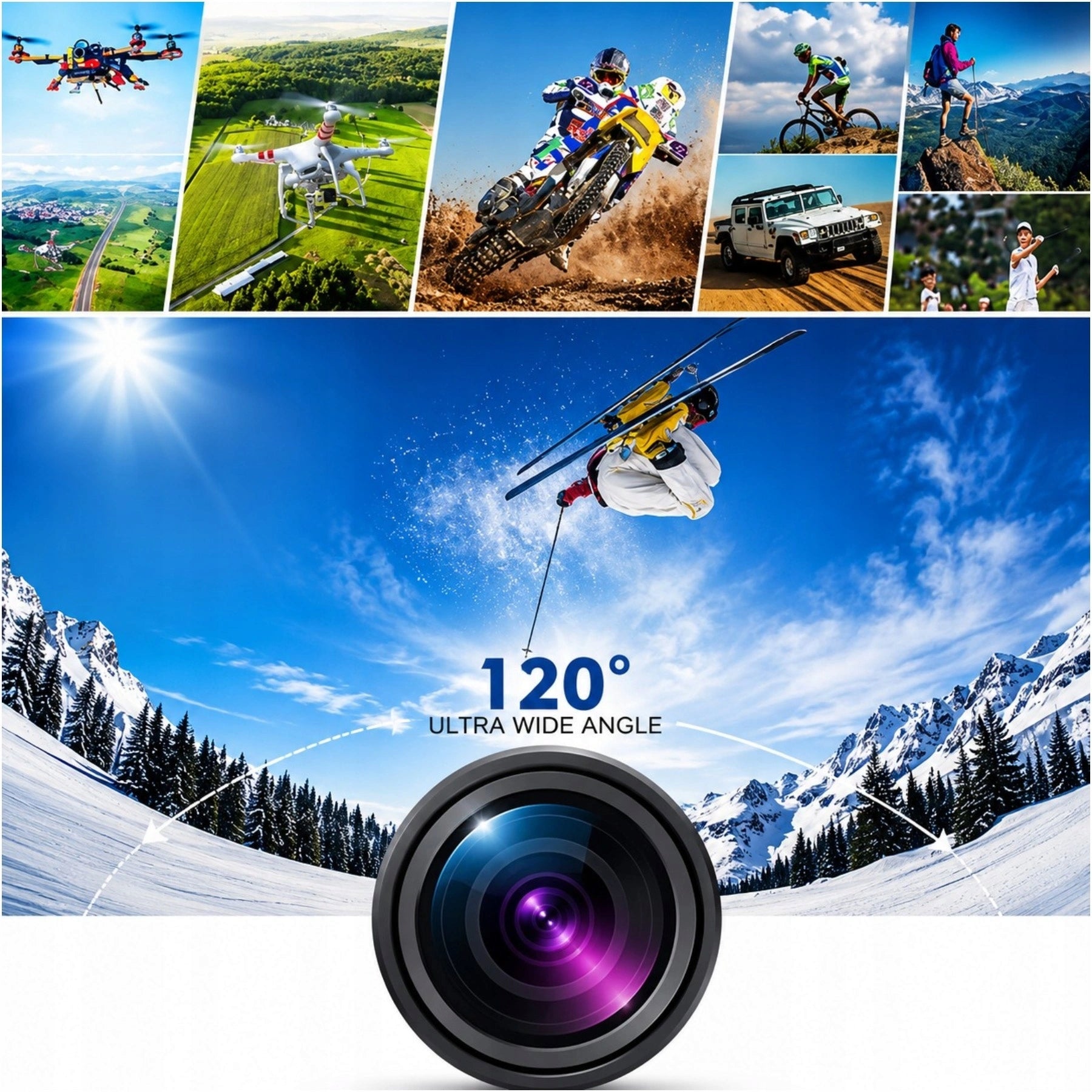 SPORTS CAMERA 1080p WATERPROOF FULL HD RECORDING CAMERA FOR HELMET Brand no brand