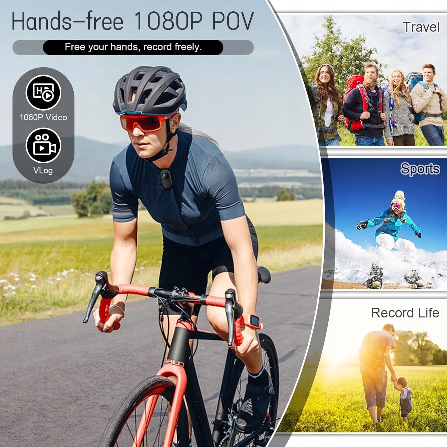 SPORTS CAMERA 360 DEGREE MINI 1080P CAMERA WITH 32GB SCREEN Brand Mantona