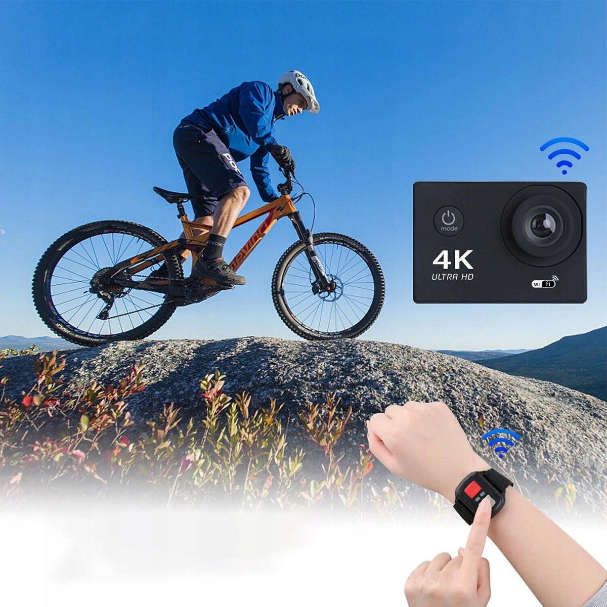 SPORTS CAMERA 4K 20MP WIFI WATERPROOF 30M IP68 Brand no brand