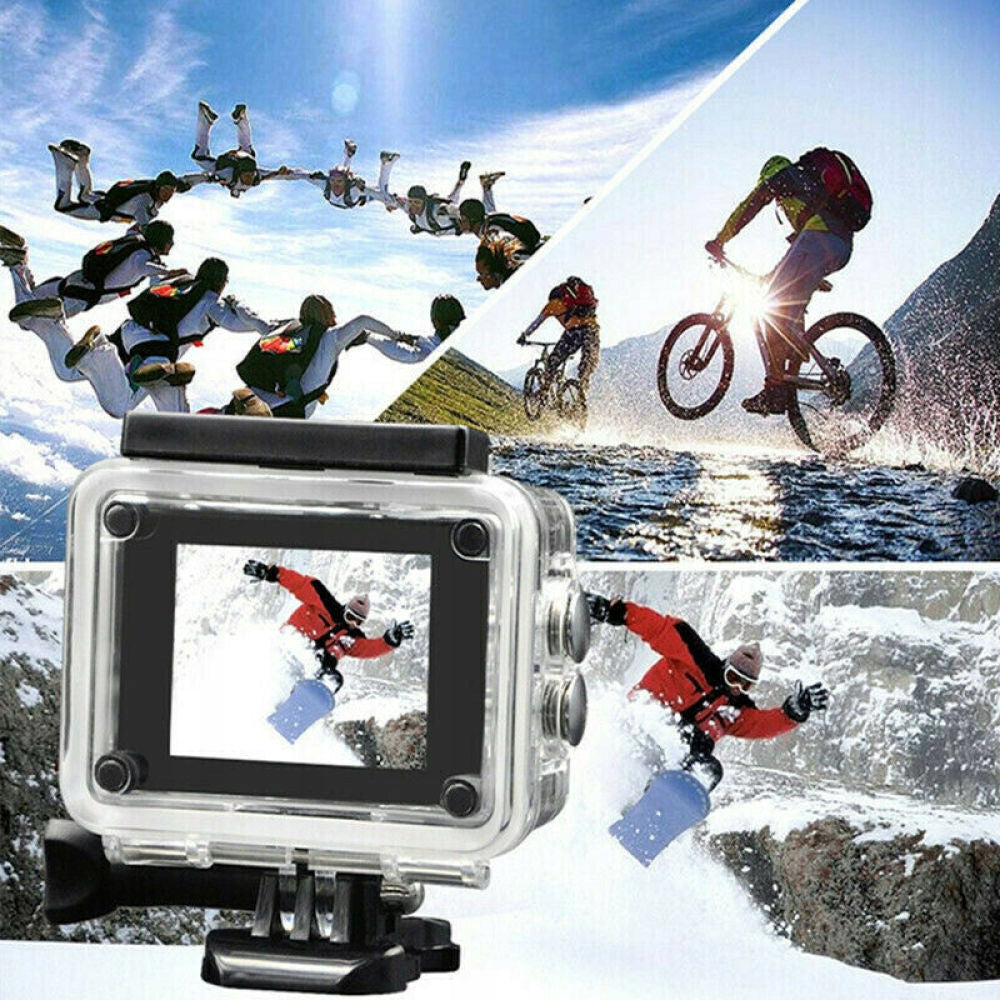 SPORTS CAMERA 4K WATERPROOF UNDERWATER CAMERA 30M, 170 DEGREE WIDE ANGLE Brand no brand