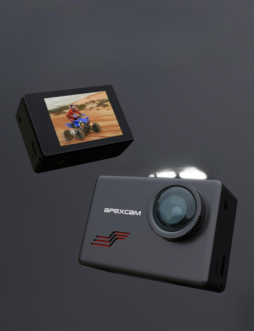 SPORTS CAMERA APEXCAM M80 4K 60FPS UHD WATERPROOF ACCESSORIES + REMOTE CONTROL Brand no brand