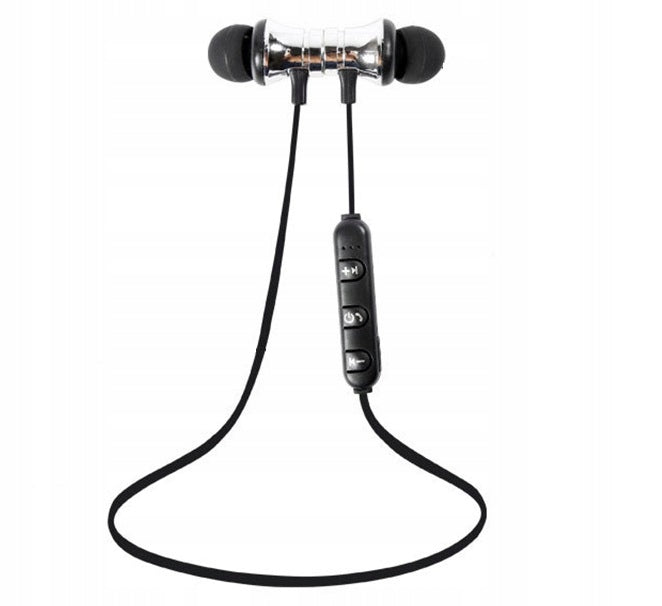 SPORTS HEADPHONES WIRELESS BLUETOOTH EARBUDS BLACK POWERFUL BATTERY