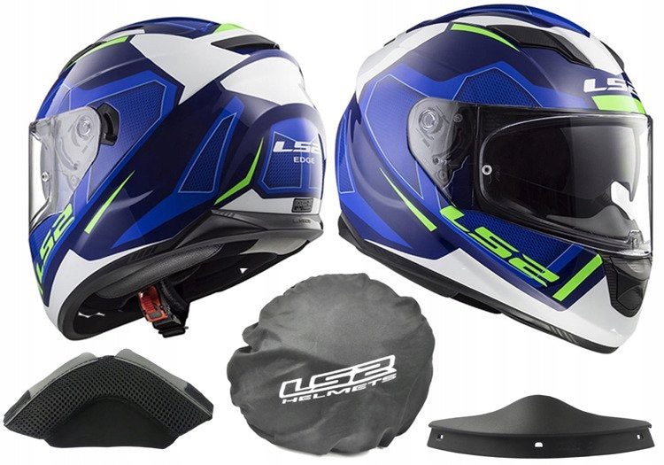 SPORTS HELMET LS2 FF320 STREAM EVO AXIS BLUE WHITE Size XS