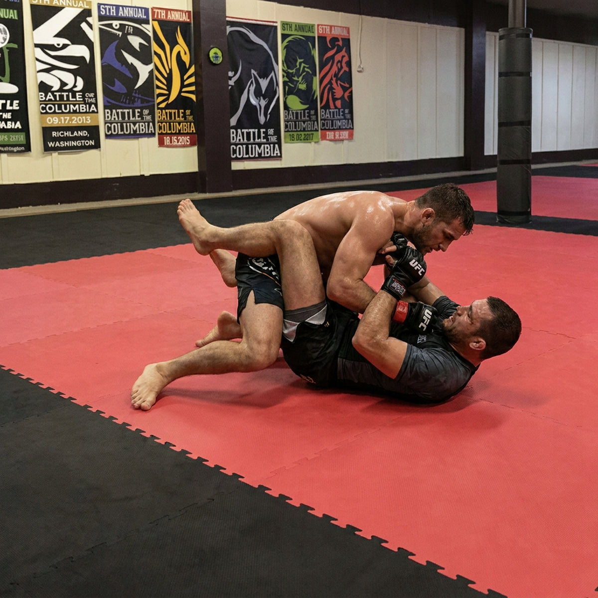 SPORTS MAT FOR BOXING MARTIAL ARTS KARATE MMA PUZZLE 100x100cm 1m2 Packaging status original