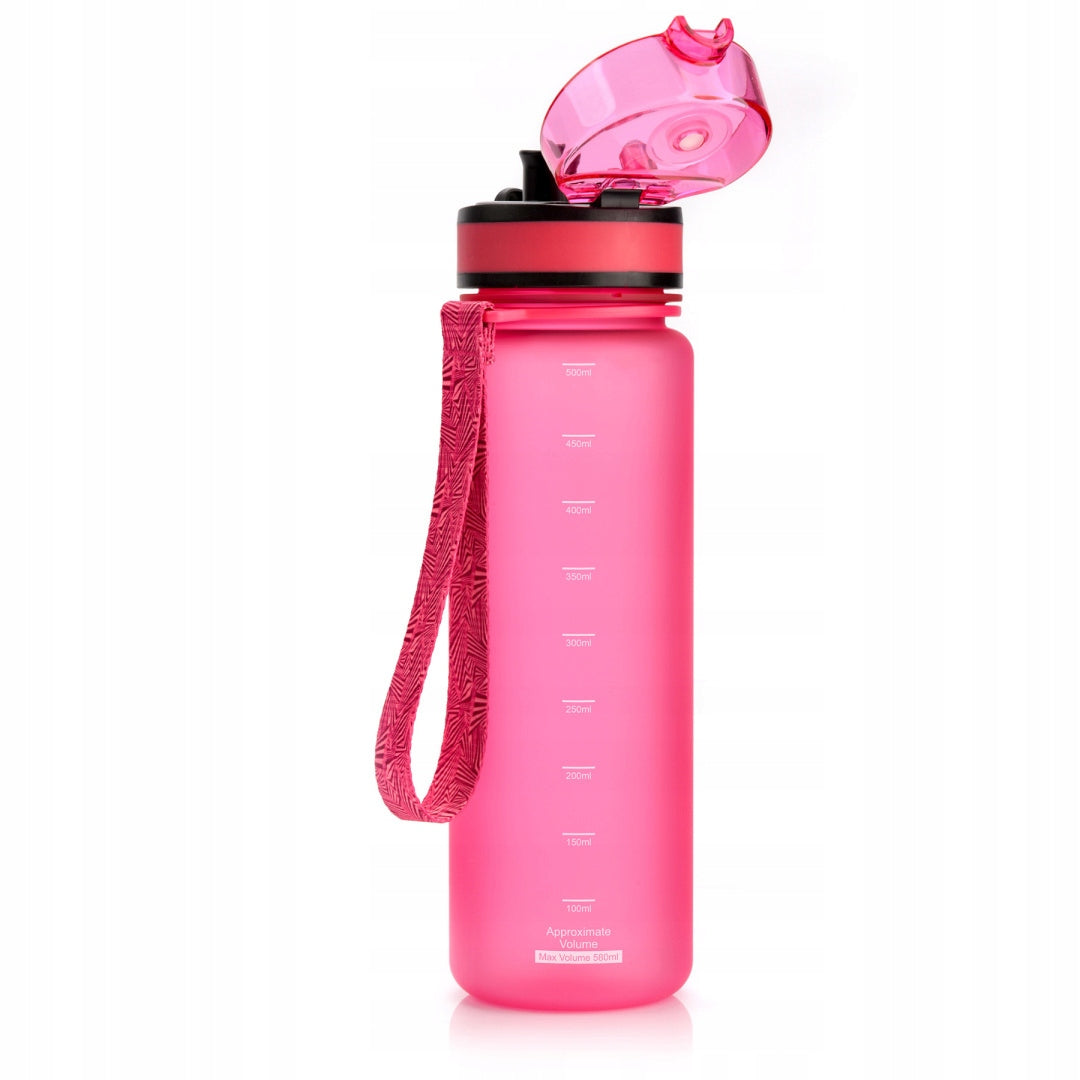 SPORTS TRAINING WATER BOTTLE METEOR 500ML 74573 Color pink