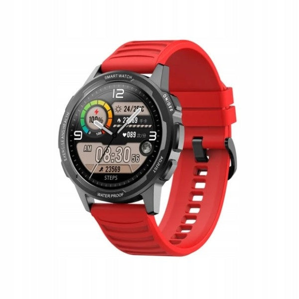 SPORTS WATCH SMARTWATCH SENBONO X28 RED Full HD 360x360,...