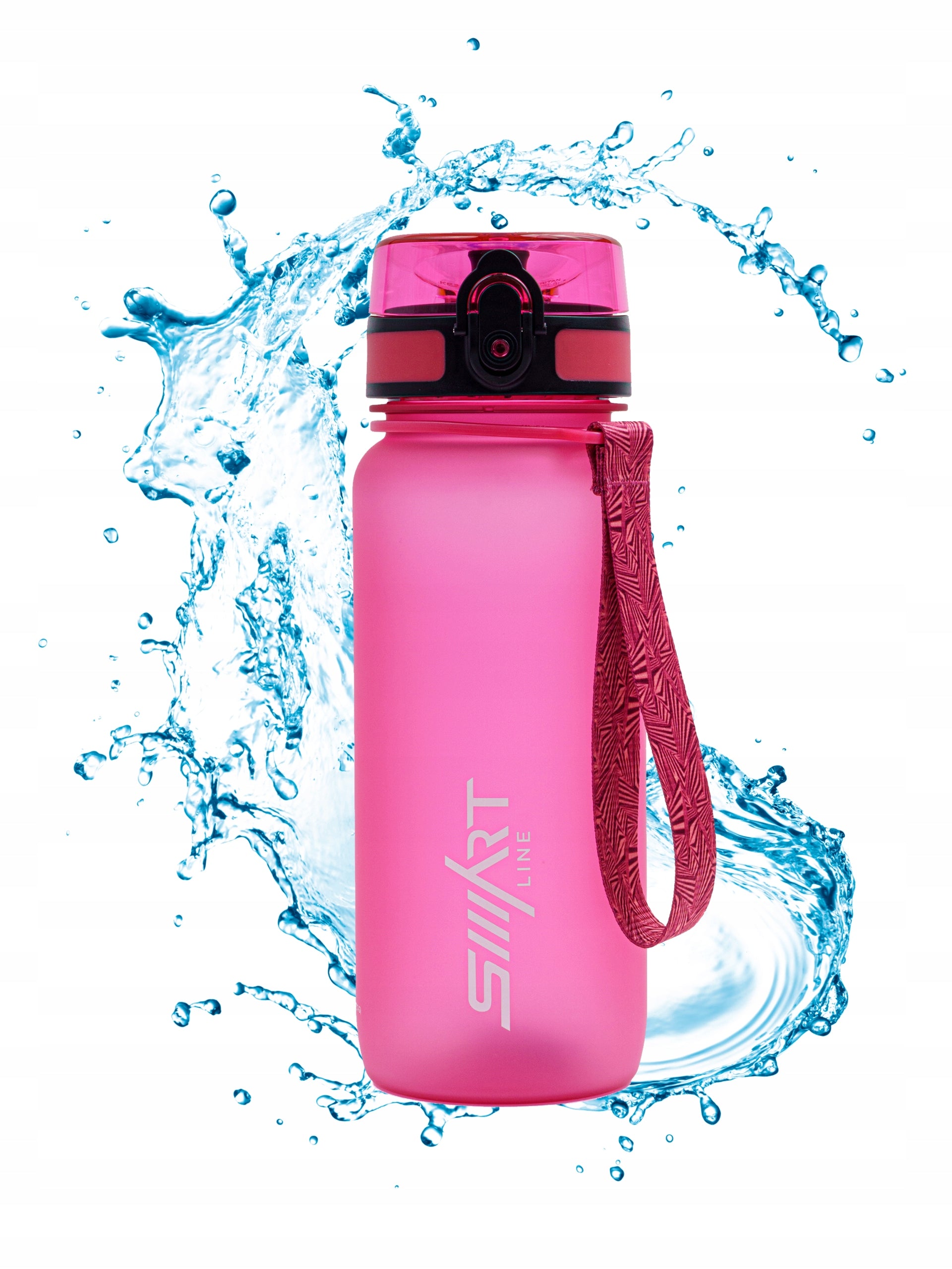 SPORTS WATER BOTTLE 650ml TRITAN AIRTIGHT BPA FREE GYM LARGE