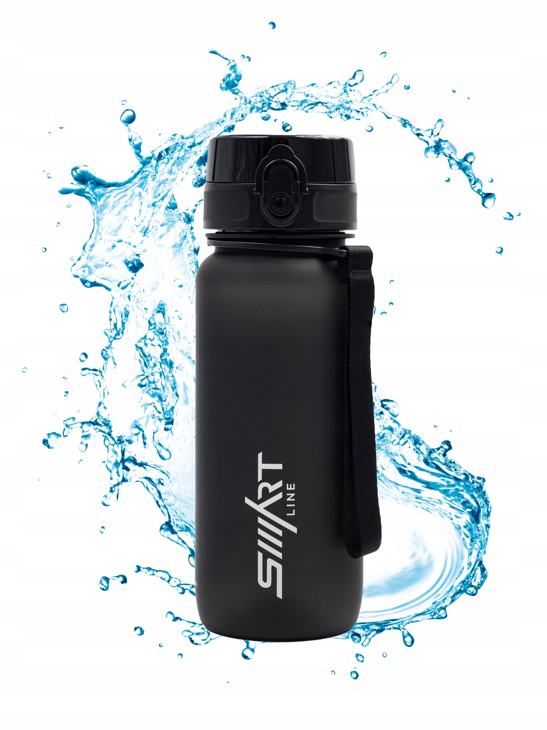 SPORTS WATER BOTTLE 650ml TRITAN AIRTIGHT BPA FREE GYM LARGE